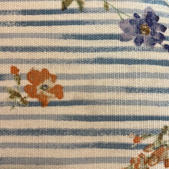 BUNNY HILL FARMS BHL Tablecloth Oblong 60" x 120'  Cotton Bunny Stripe Print NEW - Picture 7 of 11